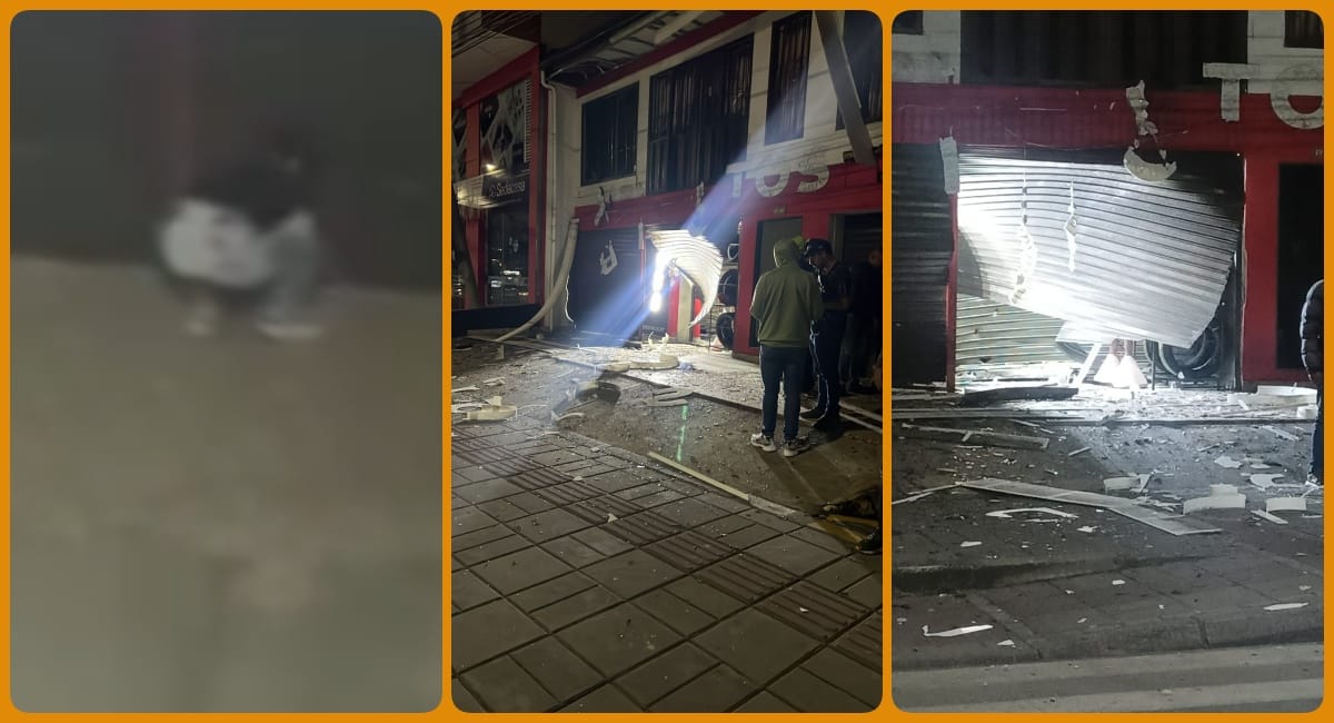 Quedó en video: instalación y detonación de explosivo en La Esmeralda, Popayán