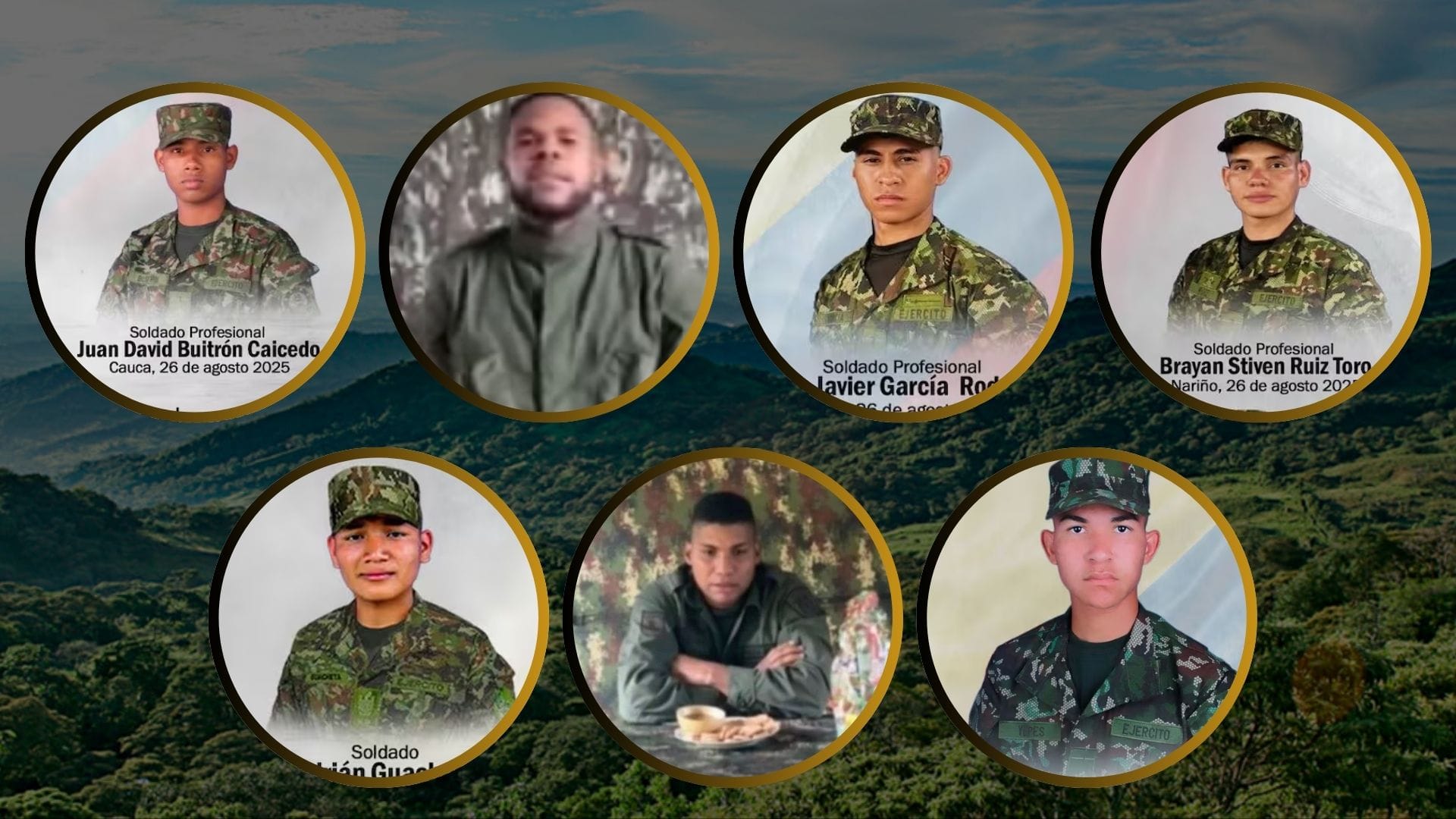 Nuevas pruebas de supervivencia de militares y policías secuestrados por disidencias de las Farc en el Cauca