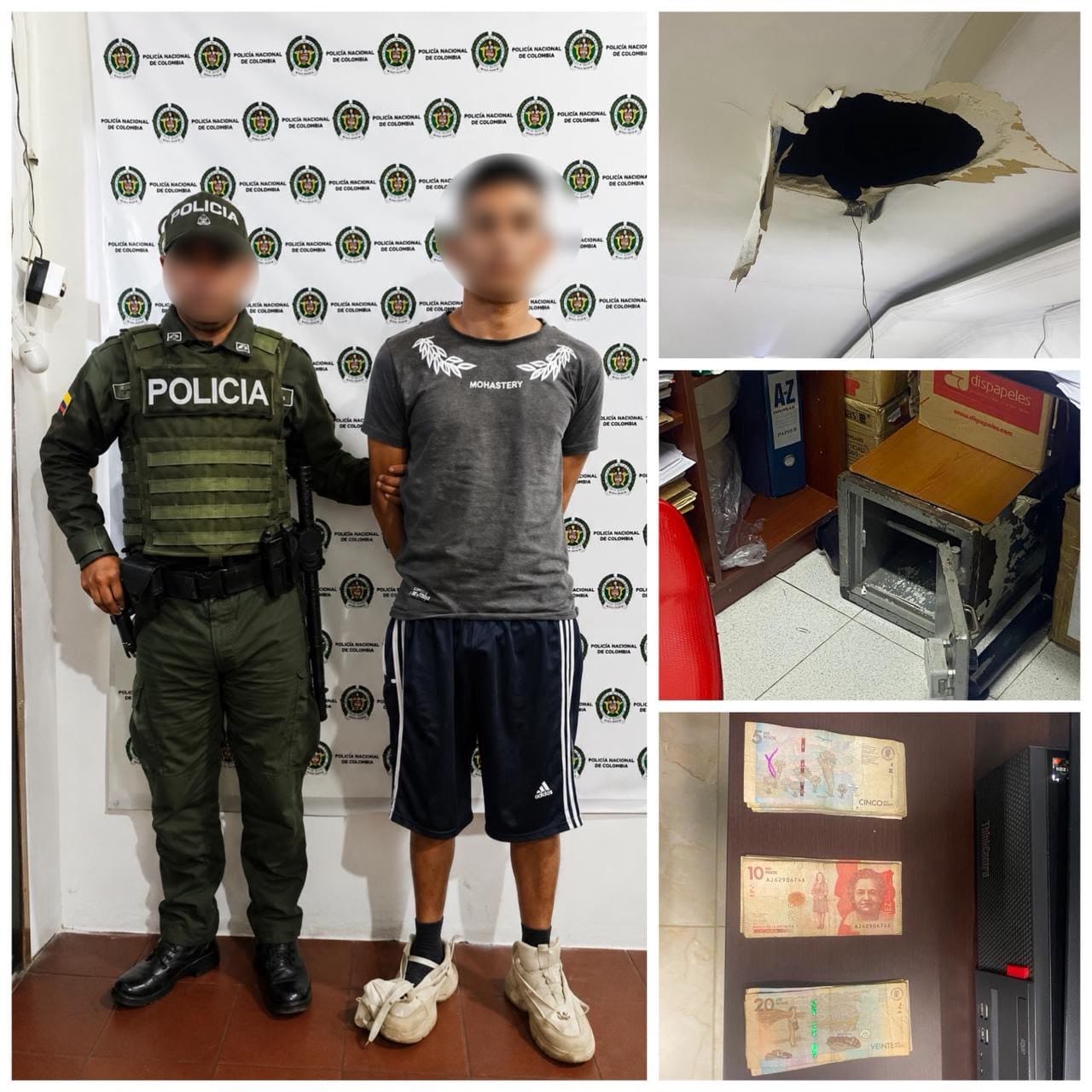 Policía capturó a un hombre señalado de afectar un establecimiento comercial en Popayán