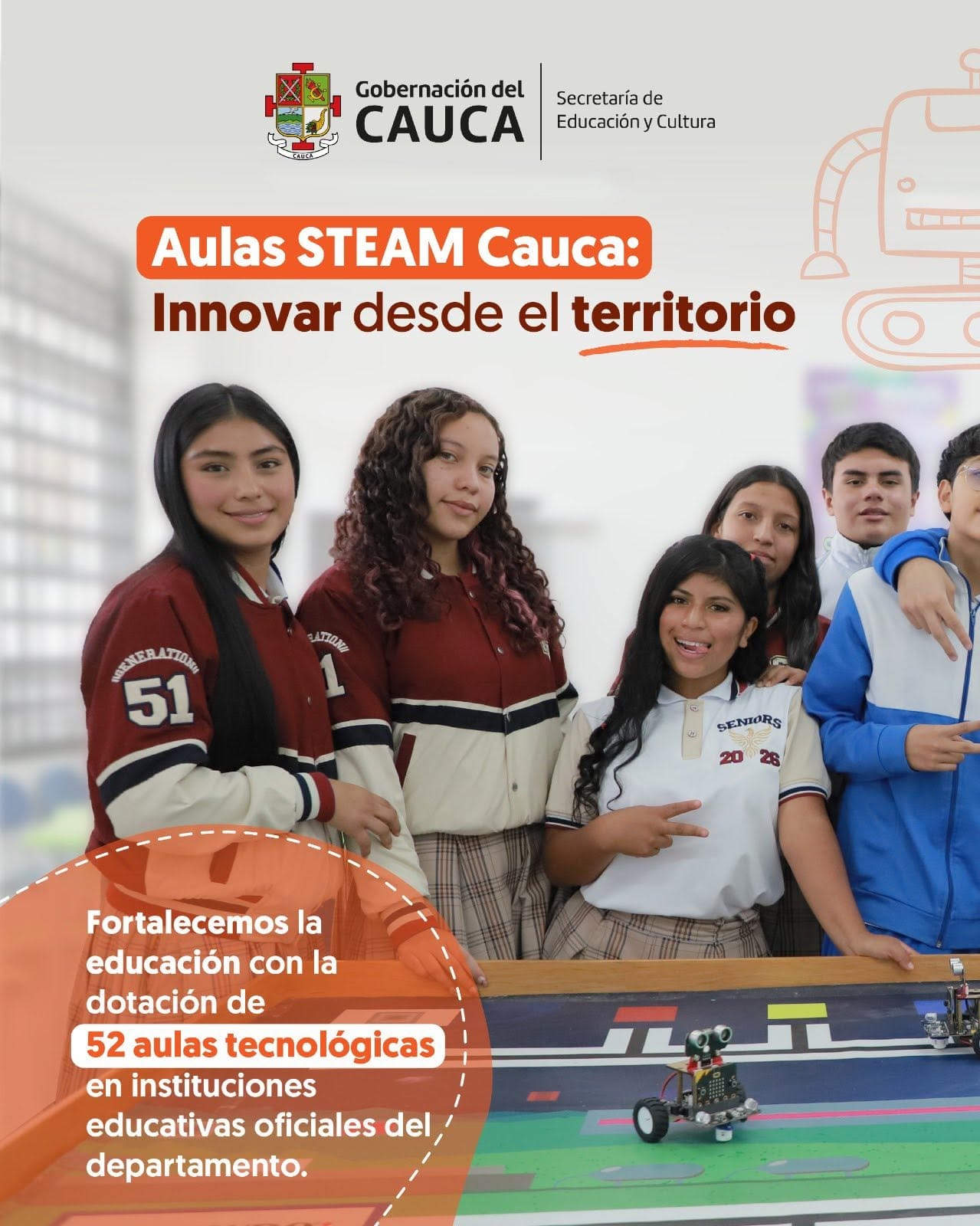 Gobernación del Cauca impulsa la educación STEAM para fortalecer el talento de niños y jóvenes