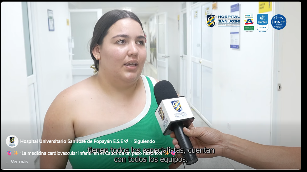 Hospital San José de Popayán marca logro histórico con cirugías cardiovasculares infantiles a 'corazón cerrado'