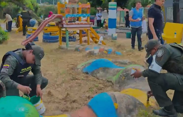 Jornada comunitaria recuperó el parque del barrio La Victoria en Santander de Quilichao