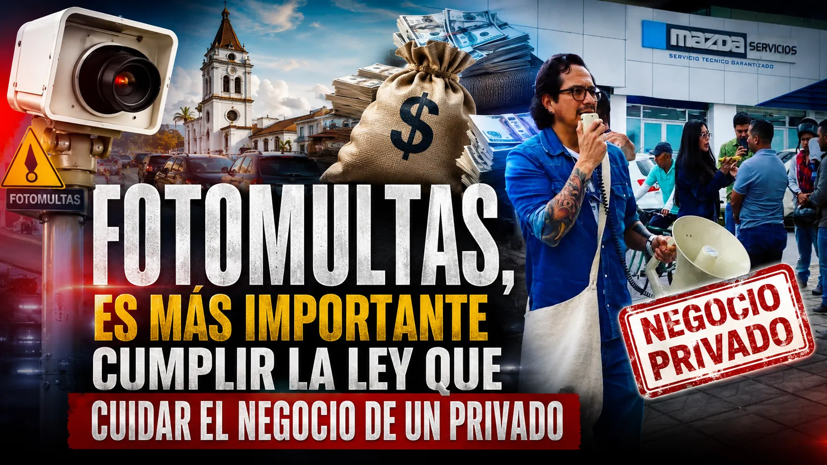 Fotomultas, es más importante cumplir la ley que cuidar el negocio de un privado