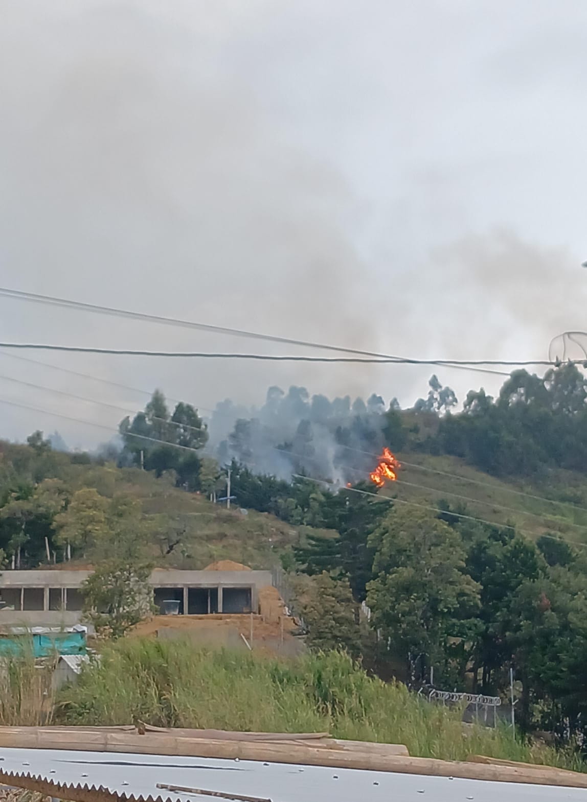 Bomberos de Totoró denuncian que no tienen cómo movilizarse para atender emergencias y piden ayuda externa para combatir incendio forestal