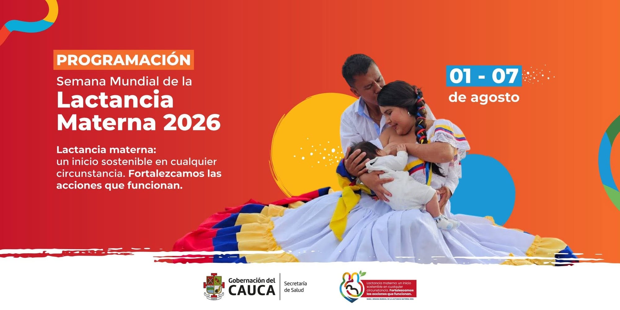 La lactancia materna: el mejor comienzo para la vida llega con una agenda de actividades en el Cauca