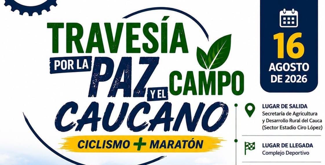 Travesía por la Paz y el Campo Caucano recorrerá los paisajes del departamento el próximo 16 de agosto