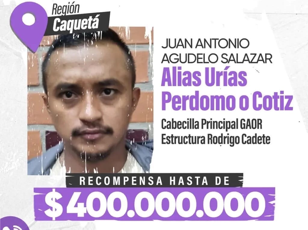 Cae alias ‘Urías Perdomo’ mano derecha de alias "Calarca" en operación ordenada por Abelardo de la Espriella