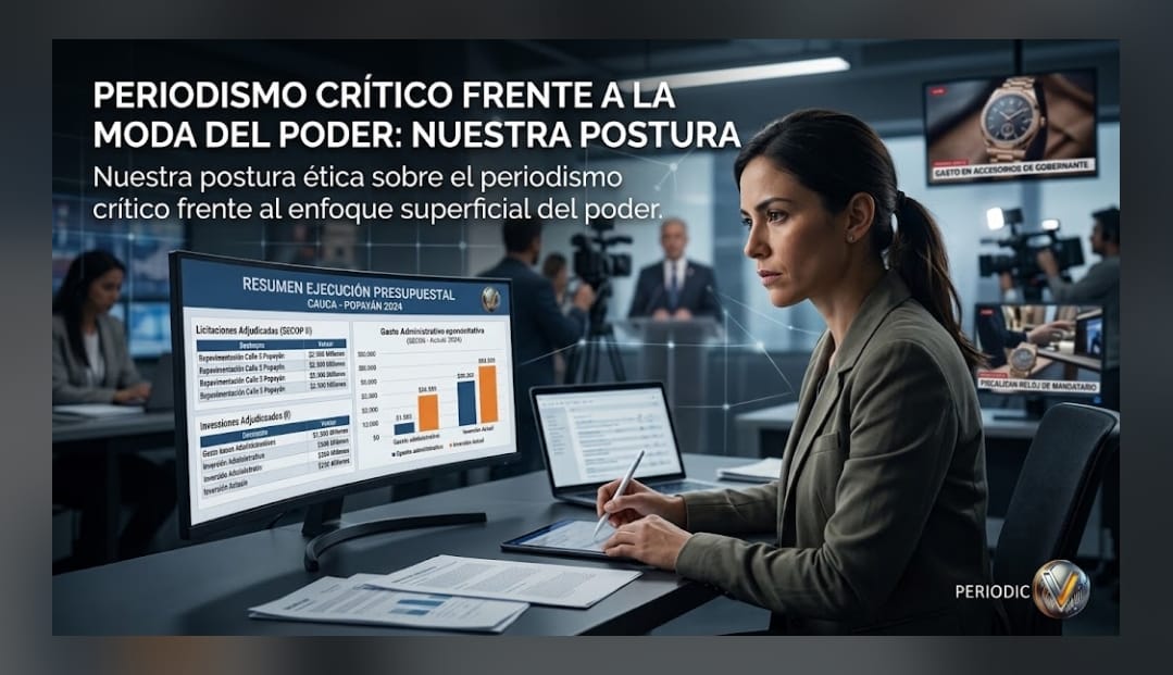 El periodismo se ejerce fiscalizando el poder, no fiscalizando el ropero de los gobernantes
