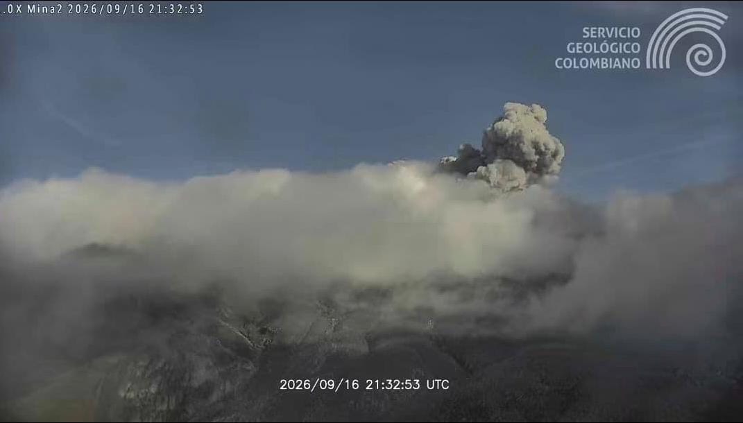 Volcán Puracé registra tres emisiones de ceniza y continúa en alerta Naranja