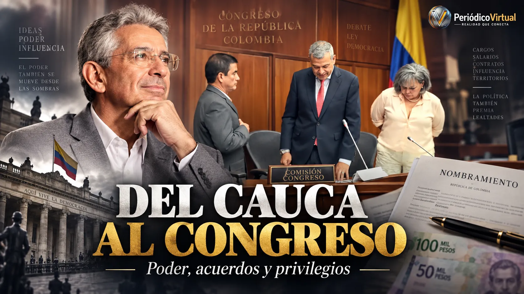El “golazo” político que señalan las fuentes: Enrique Gómez habría impulsado a Faber Muñoz a la Secretaría de la Comisión de Paz