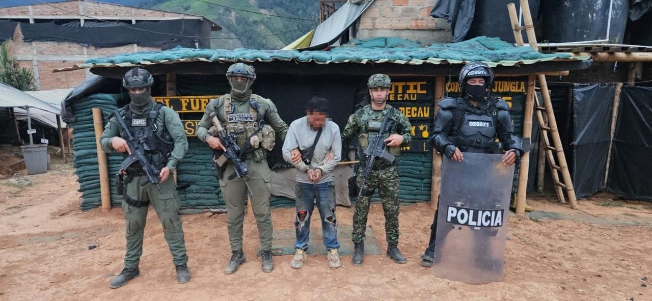 Cae alias Correa, presunto cabecilla de milicias urbanas de la estructura Jaime Martínez en el Cauca