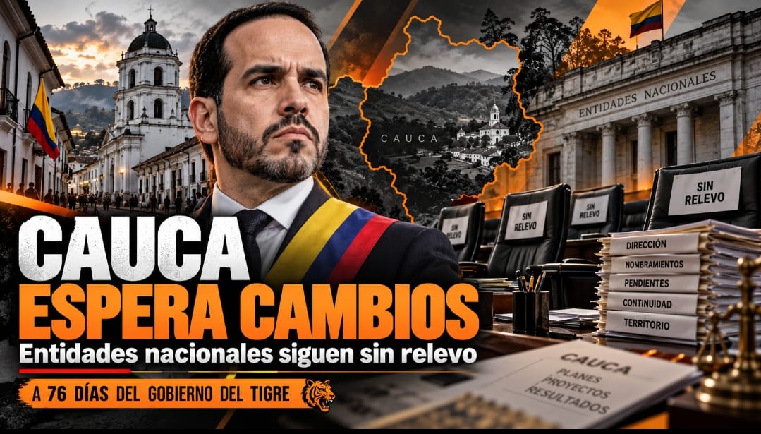 ¿Dónde está el cambio del Gobierno del Tigre en el Cauca? Las entidades nacionales siguen en manos del petrismo