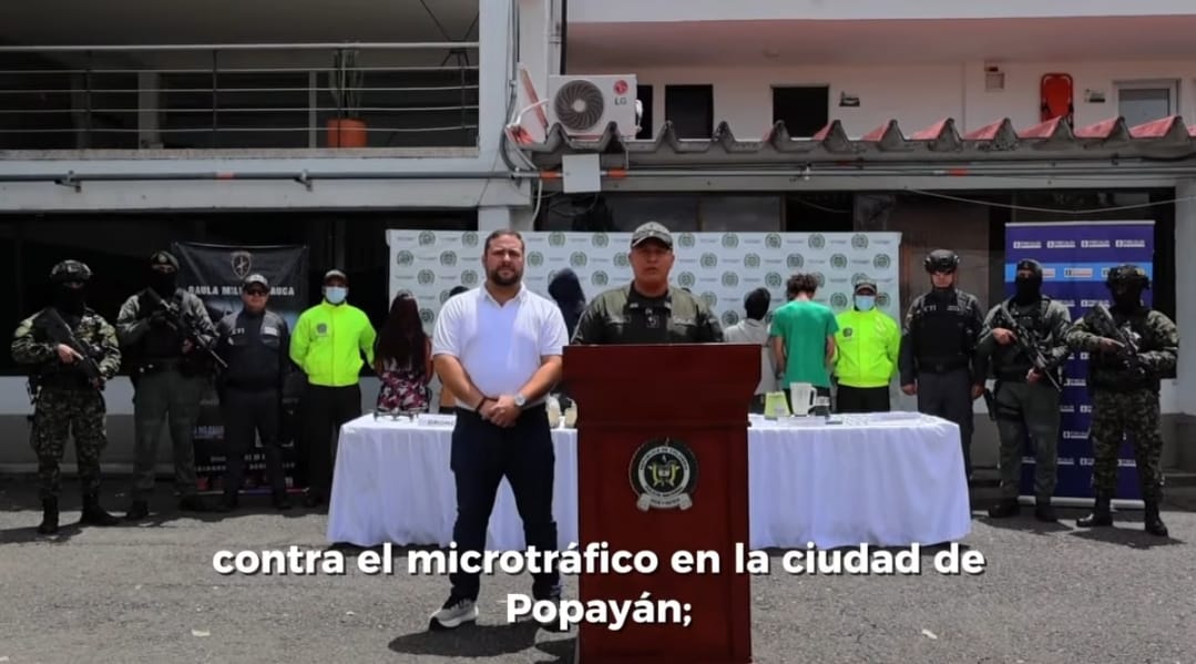 Con Juan Guillermo Cuenca en Gobierno, operativo contra el microtráfico deja 10 capturados en Popayán