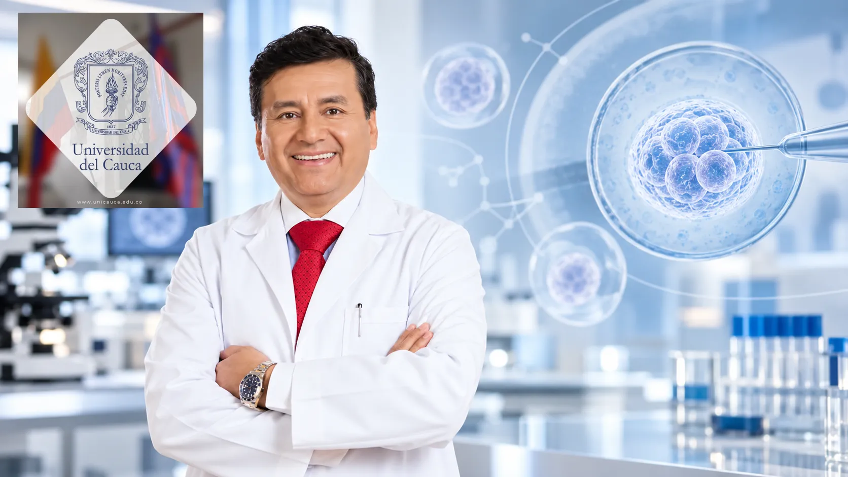 Orgullo caucano: médico de Unicauca obtiene destacada certificación europea en medicina reproductiva