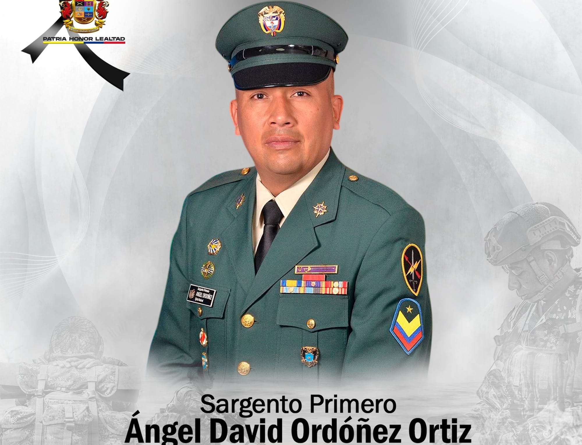 Él es Ángel David Ordóñez Ortiz, el sargento asesinado tras enfrentamiento en la Panamericana