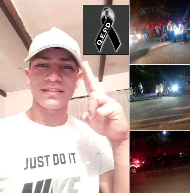 Miller Stiven Zúñiga murió en un accidente de tránsito