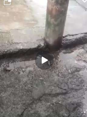 ¿Y para cuándo el arreglo de este daño en el tubo del acueducto?