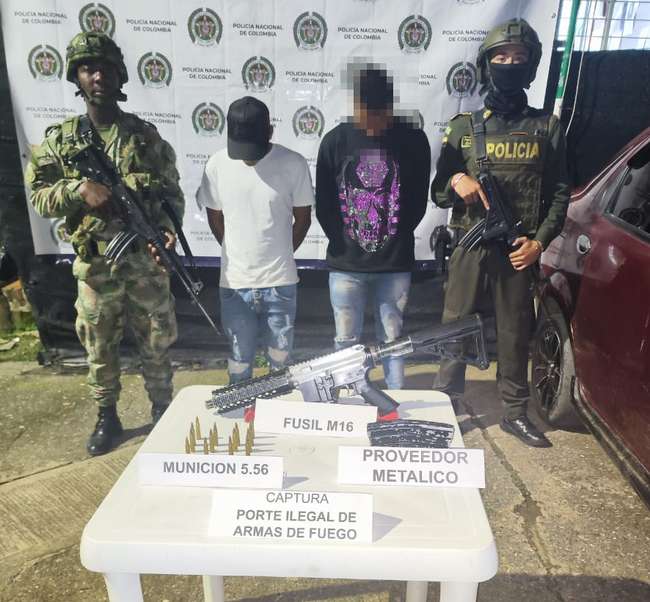 Capturados por transportar material de guerra por Balboa, Cauca