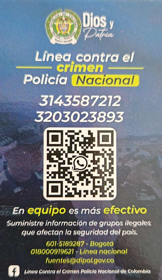 ¡A denunciar los grupos armados al margen de la ley!