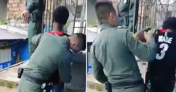 (Vídeo) “No respeto ni a mi mamá”, así le respondió este joven a un policía y este lo cacheteó