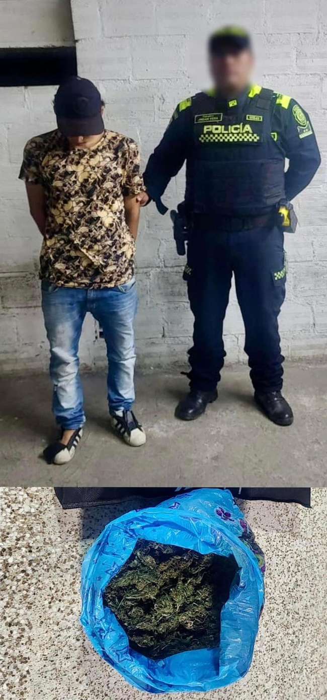 Presunto expendedor de marihuana fue capturado por la Policía