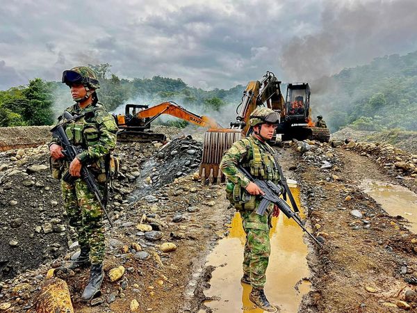 Golpe contra la Minería ilegal en Guapi, Cauca