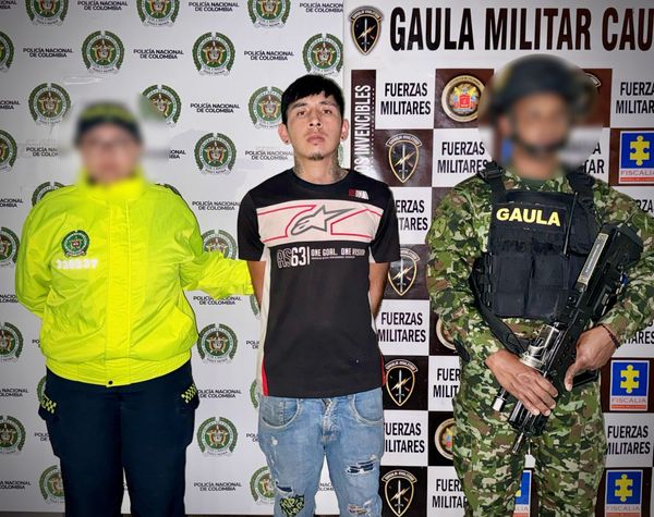Capturado para cumplir condena por concierto para delinquir en Popayán