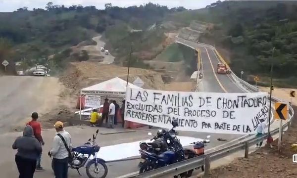 Comunidad en Chontaduro no dejó inaugurar el Puente sobre la vía en Rosas por incumplimiento del Gobierno Nacional