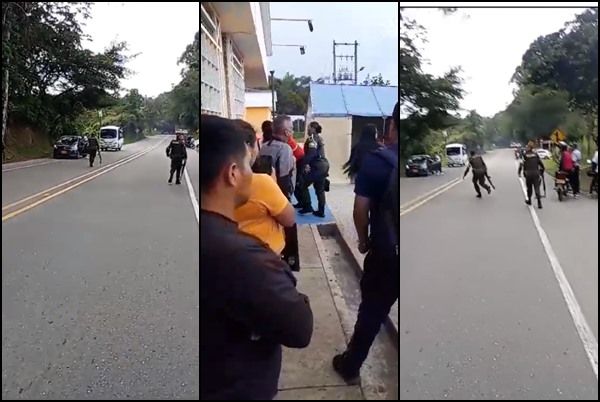 (Vídeos) Así fue el hostigamiento contra la Policía en la Panamericana: hay cuatro heridos