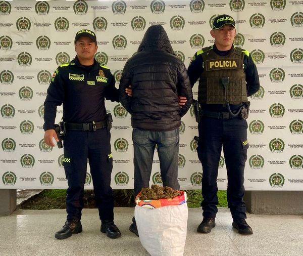 En plena Semana Santa lo cogieron con un costal lleno de marihuana en Popayán