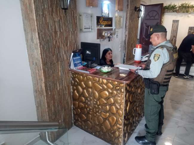 Controles de la Policía en los hoteles de Popayán