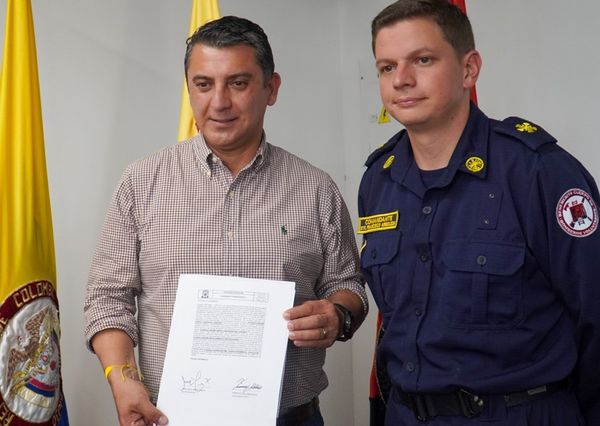 ¡Por fin! Alcaldía firmó convenio con Bomberos y ahora girara los recursos