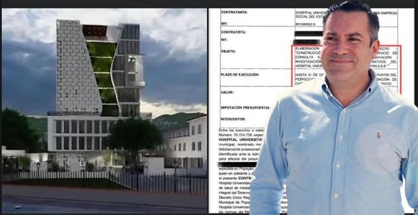 No para la controversia que rodea el contrato millonario para nuevo edificio del Hospital San José de Popayán