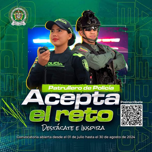 Jóvenes de Popayán, están abiertas las convocatorias para ser patrullero de la Policía