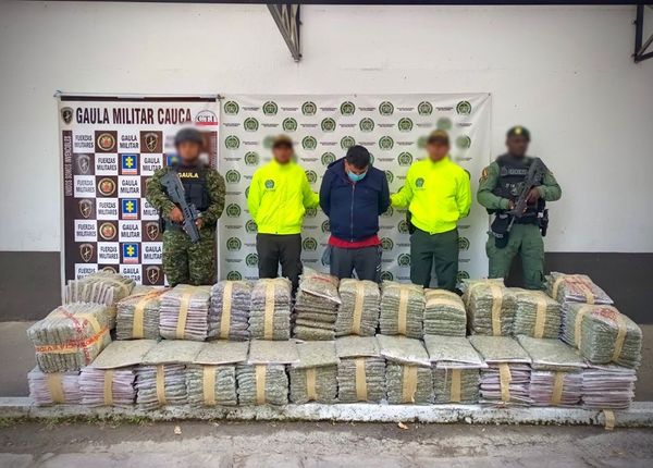 Sorprendido transportando gran cantidad de marihuana en Popayán