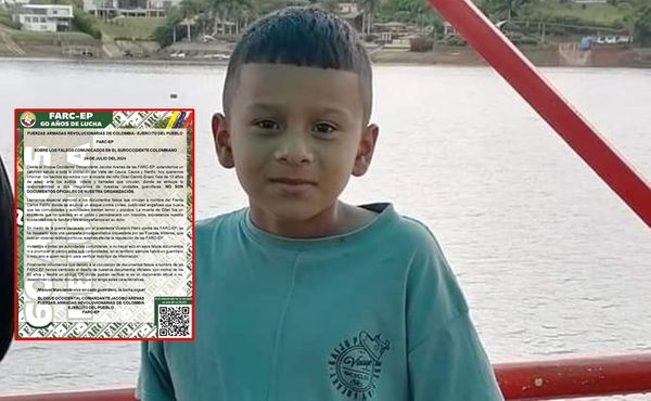 Disidencias reconocen su responsabilidad en el asesinato del niño Dylan Camilo en El Plateado