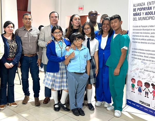 Acueducto y Alcantarillado de Popayán firma Alianza por los niños y adolescentes