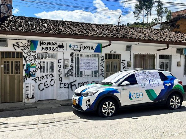 Arrancaron las protestas contra la Compañía Energética de Occidente, CEO