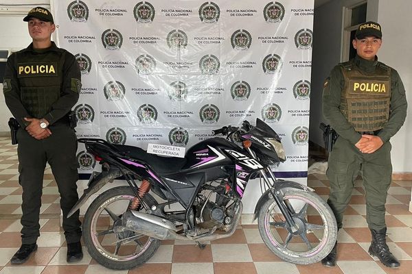 Recuperan una motocicleta en Mercaderes, Cauca