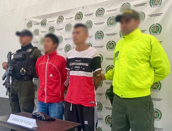 Dos personas fueron capturadas por hurto y porte ilegal de armas en Popayán