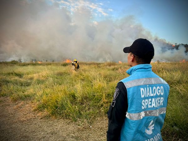 Incendio forestal en el sector Loma del Tablazo de Popayán moviliza a varias entidades para controlar las llamas