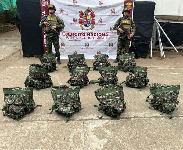 Ejército incauta cargamento militar destinado a grupo armado en el Cauca