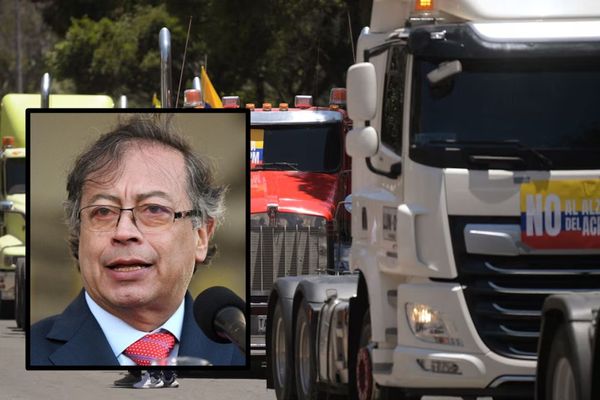 Petro arremete contra los camioneros: "el país no se va dejar bloquear"