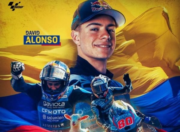 David Alonso, el primer colombiano campeón del MotoGP 3