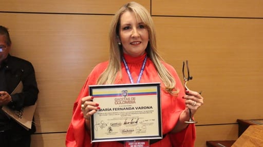 Reconocimiento Nacional para María Fernanda Varona como la Mejor Terapeuta Respiratoria del País