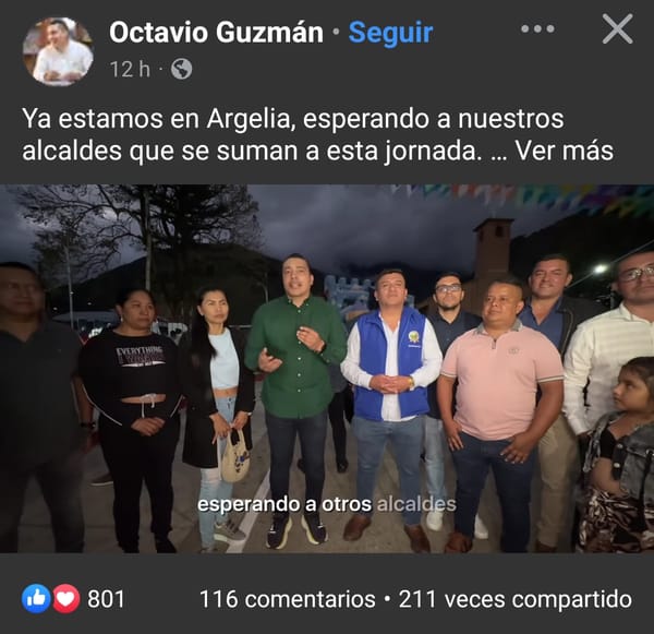 Gobernador del Cauca prioriza atención humanitaria en el Cañón del Micay