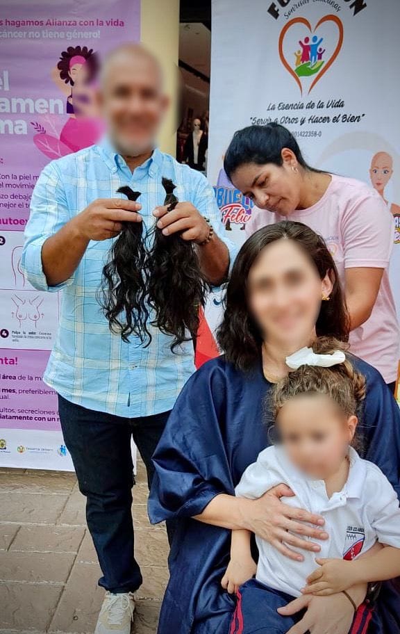 Grupo Patrulla Púrpura y Fundación Sonrisas Caucanas lideran donatón de cabello para pacientes oncológicas