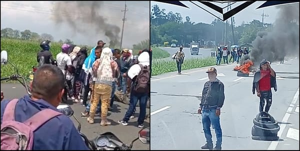 ACIN respalda a comunidad que bloquean la Panamericana y exigen la presencia del Gobierno Nacional