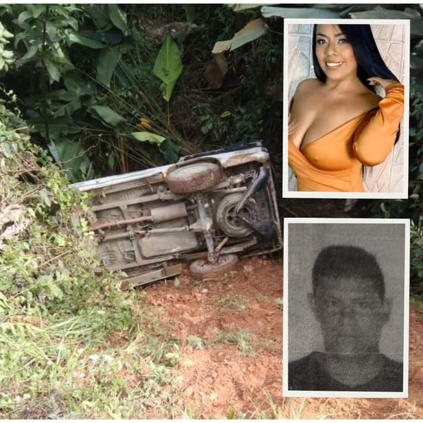 Danyeli Ordóñez y Daminson Saavedra Narváez perdieron la vida en el accidente vial registrado en el Cañón del Micay