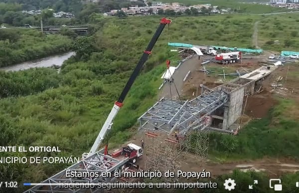 Gobernación del Cauca confirma la fase final de la construcción del puente que mejorará la seguridad de la comunidad educativa del sur de Popayán